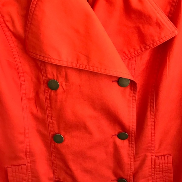 JESSICA LONDON Cotton Utility Jacket Denim Orange Jean Women’s Plus Size 18 2X - Picture 3 of 16